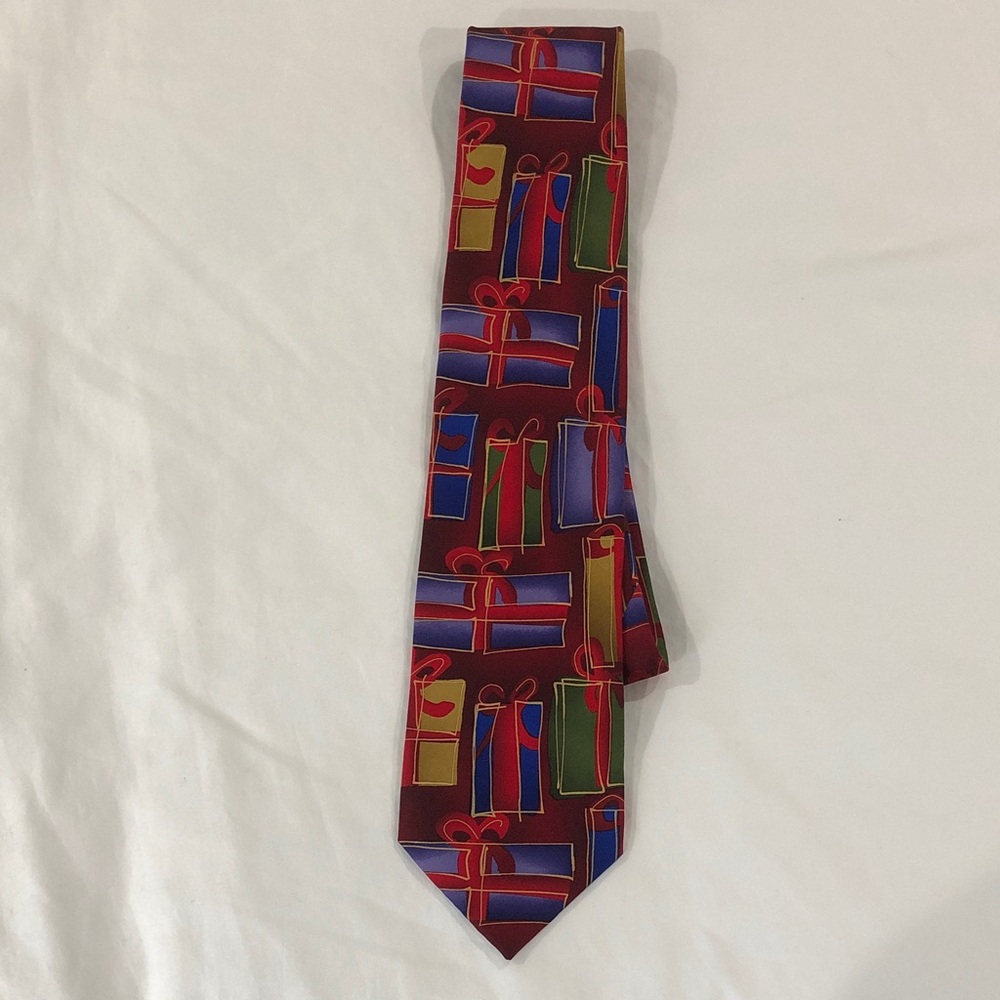 JERRY GARCIA / GRATEFUL DEAD SILKTIE CHRISTMAS ~ #38 "SURPRISE PACKAGE" ~ 59"